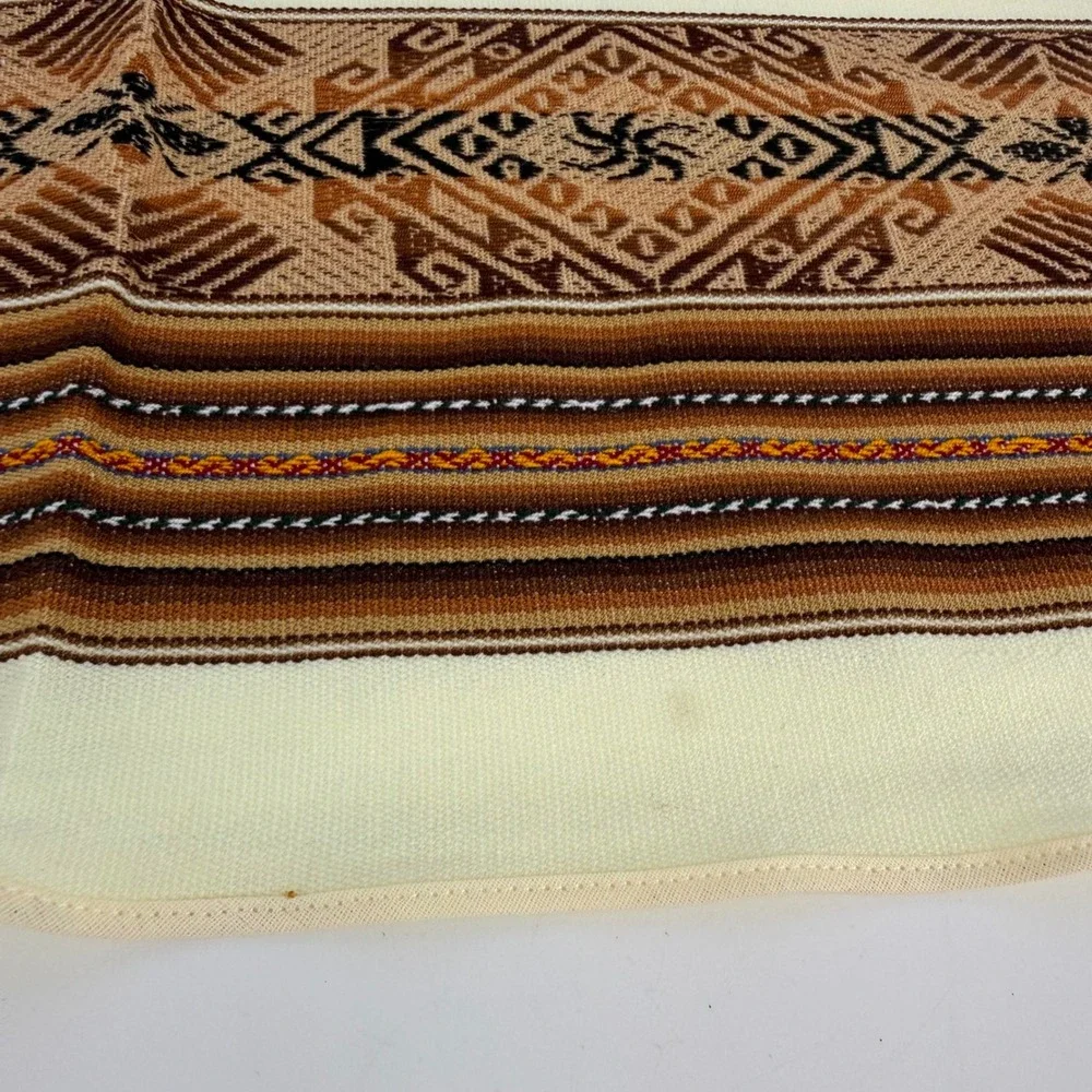 Vintage Andean Style Table Linens Set 6 Llama Alpaca Southwest Boho Decor